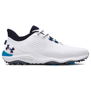 Gold Gear Direct - Under Armour UA Drive Pro Golf Shoes - White/Capri