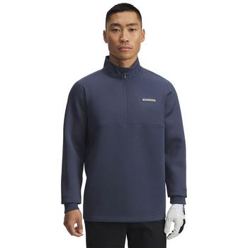 Under Armour UA Drive Pro Hybrid Golf Top - Downpour Gray/Black - main image