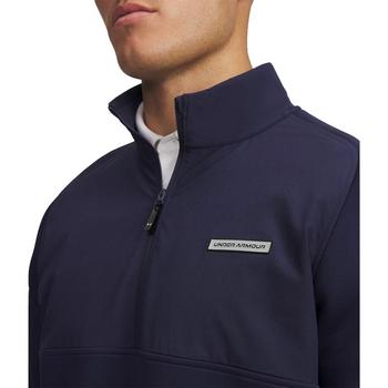 Under Armour UA Drive Pro Hybrid Golf Top - Midnight Navy/Black - main image