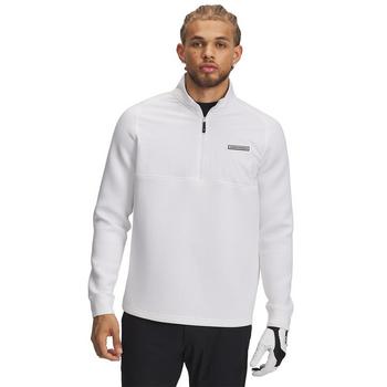 Under Armour UA Drive Pro Hybrid Golf Top - White/Black - main image