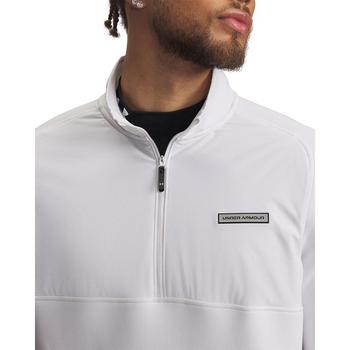 Under Armour UA Drive Pro Hybrid Golf Top - White/Black - main image