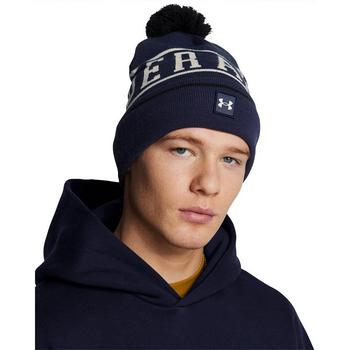 Under Armour UA Halftime Pom Pom Beanie Hat - Navy - main image