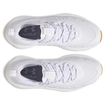 Under Armour UA Phantom Fore Golf Shoes - White/White/Halo Gray - main image