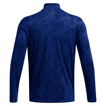 Under Armour UA Tech Vent Geode Zip Golf Top - Blue - main image