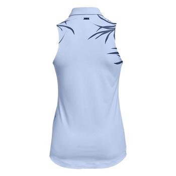 Under Armour Womens Iso-Chill Sleeveless Golf Polo Shirt - Blue - main image