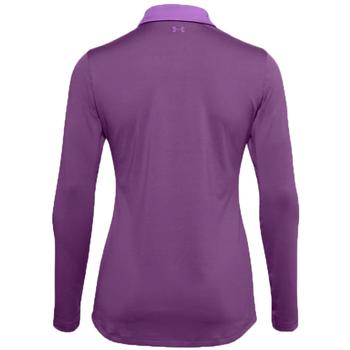 Under Armour Womens Zinger Long Sleeve Golf Polo Shirt - Purple - main image