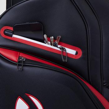 TaylorMade Deluxe Golf Cart Bag - Black/Red - main image
