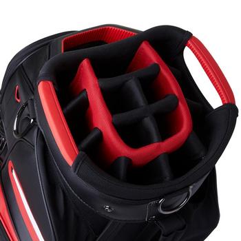 TaylorMade Deluxe Golf Cart Bag - Black/Red - main image