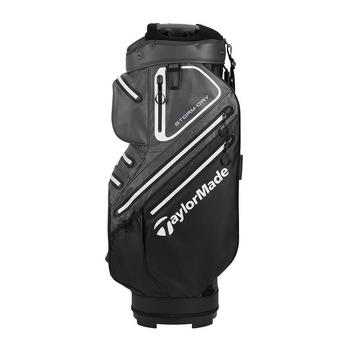 TaylorMade Storm Dry Waterproof Golf Cart Bag - Black/Grey/White - main image