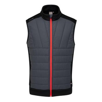 Ping Vernon Quilted Hybrid Golf Vest - Asphalt/Black - main image