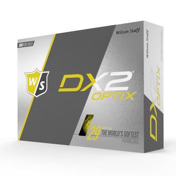 Wilson DX2 Optix Matte Golf Balls - Yellow - main image