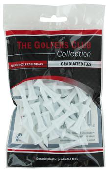 Golfers Club White Step Height Tee (25 Tee Pack)