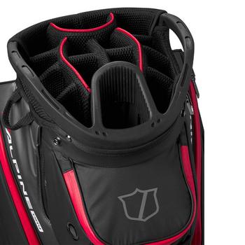 Wilson Alpine Dry Waterproof Golf Cart Bag - Black/Grey/Red - main image
