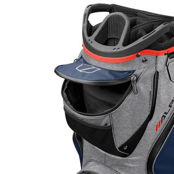 Wilson Alpine Dry Waterproof Golf Cart Bag - Navy/Grey/Red - main image