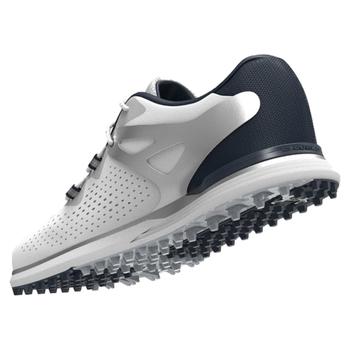 Under Armour Womens Charged Breathe Spikeless Golf Shoes - White/Academy Blue - main image