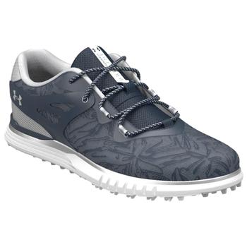 Under Armour Womens Charged Breathe Spikeless TE Golf Shoes - Navy/Metallic Silver