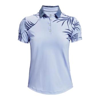 Under Armour Womens Iso Chill Short Sleeve Golf Polo Shirt Blue