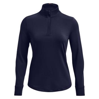 Under Armour Womens Playoff 1/4 Zip Golf Sweater - Midnight Navy - main image