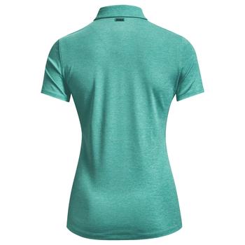 Under Armour Womens Zinger Short Sleeve Golf Polo Shirt - Neptune/Silver