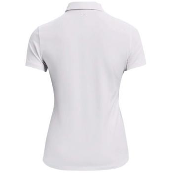 Under Armour Womens Zinger Short Sleeve Golf Polo Shirt - White/Silver - main image
