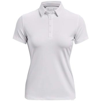 Under Armour Womens Zinger Short Sleeve Golf Polo Shirt - White/Silver - main image