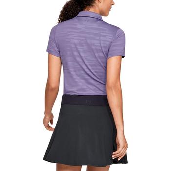 Under Armour Womens Zinger Short Sleeve Novelty Polo - Purple model back - main image