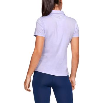 Under Armour Womens Zinger Short Sleeve Polo - Purple model back - main image