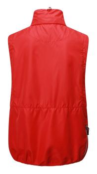 Swing Out Sister Womens Daisy Packable Gilet - Red back