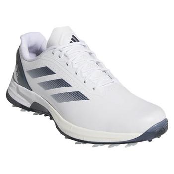adidas AdiZero FG Golf Shoes - White/Navy - main image