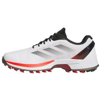 adidas AdiZero FG Golf Shoes - White/Red/Black - main image