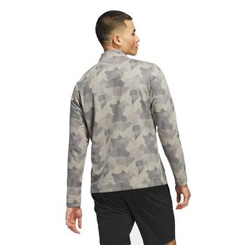 adidas Go-To Print Mens 1/4 Zip Top - Putty/Beige - main image