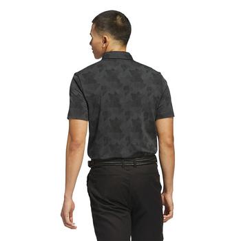 adidas Go-To Print Mens Polo Shirt -  Carbon/Black - main image