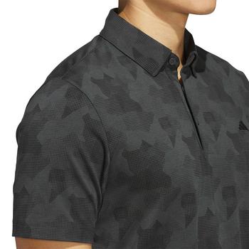 adidas Go-To Print Mens Polo Shirt -  Carbon/Black - main image