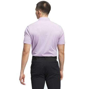 adidas Go-To Print Mens Polo Shirt -  Powder Plum - main image