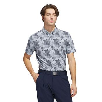 adidas Go-To Print Mens Polo Shirt -  Wonblu/Core Navy - main image