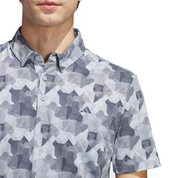 adidas Go-To Print Mens Polo Shirt -  Wonblu/Core Navy - main image