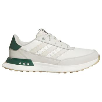 adidas S2G SL 24 Leather Golf Shoes - White/Aluminium/Green - main image