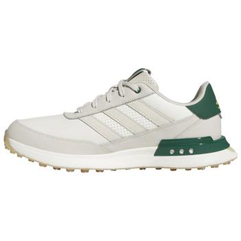 adidas S2G SL 24 Leather Golf Shoes - White/Aluminium/Green - main image