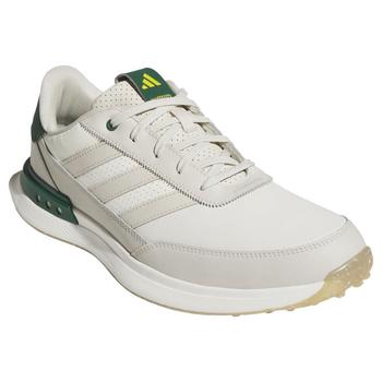 adidas S2G SL 24 Leather Golf Shoes - White/Aluminium/Green - main image
