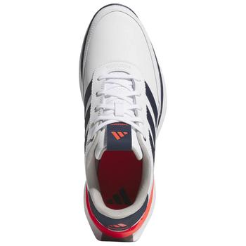 adidas S2G SL 24 Leather Golf Shoes - White/Navy/Lucid Red - main image