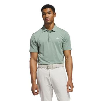 adidas Ultimate 365 Solid Golf Polo - Silver/Green - main image