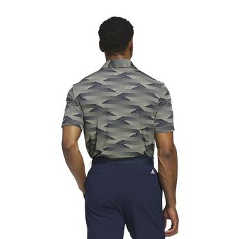 adidas Ultimate Performance Mens Polo Shirt - Collegiate Navy/Power Yellow - main image