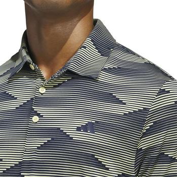 adidas Ultimate Performance Mens Polo Shirt - Collegiate Navy/Power Yellow - main image