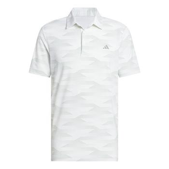 adidas Ultimate Performance Mens Polo Shirt - White/Silver Green - main image