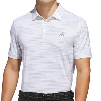 adidas Ultimate Performance Mens Polo Shirt - White/Silver Green - main image