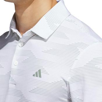 adidas Ultimate Performance Mens Polo Shirt - White/Silver Green - main image