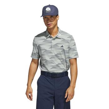 adidas Ultimate Performance Mens Polo Shirt - Wonder Silver/Collegiate Navy - main image