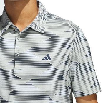 adidas Ultimate Performance Mens Polo Shirt - Wonder Silver/Collegiate Navy - main image