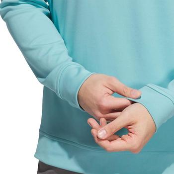 adidas Ultimate365 Classic Quarter Zip Golf Sweatshirt - Mint - main image