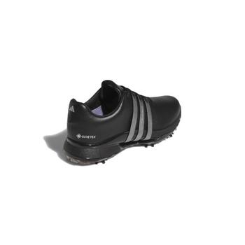 adidas Tour360 Gore-Tex Golf Shoes - Core Black/Iron/Lucid Red - main image
